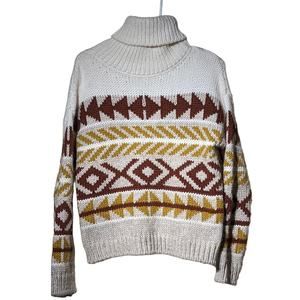 Elsamanda Anthropologie Wool Alpaca Blend Chunky Knit Sweater Womens Sz S